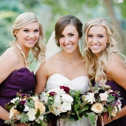 Beautifully Bronze Airbrush Tanning - This stunning trio opted for a light, sun-kissed glow for the Bride's October wedding.