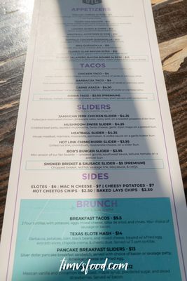 Menu photo 4 Off The Cuff Dallas, TX