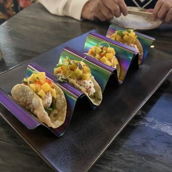 JK by Chef King - Lobster tacos with mango pico/slaw. Sooooo good - Modern European Near Me - Oklahoma City, Oklahoma