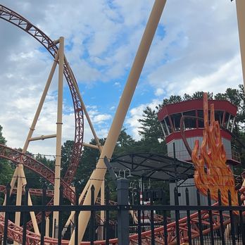 Six Flags Over Georgia - One of the roller coasters - Amusement Parks Near Me - Austell, Georgia