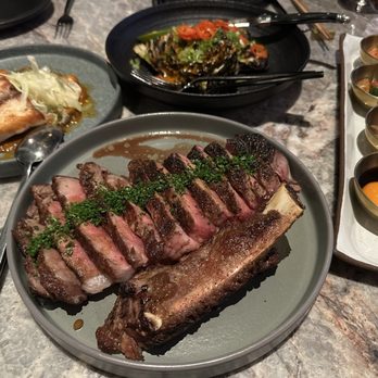 Animae - Dry Aged Ribeye, Assam Seabass, Coal Roasted Cabbage - Asian Fusion Near Me - San Diego, California