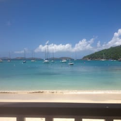 Rum Hut - View from the ocean front table.