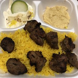 Supposedly the Shish Kabob with no veggies and no stick Supposedly the Shish Kabob with no veggies and no stick