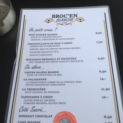 Broc'en Blanche Café - Menu
