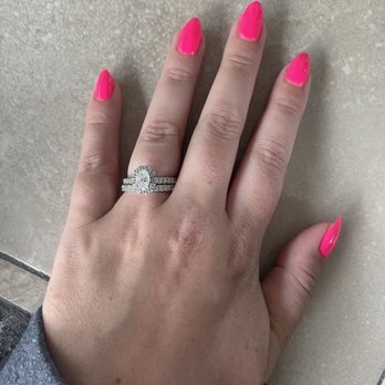 The Finest Nails & Spa - Love the hot pink almond nails - Nail Salons Near Me - Corona, California The Finest Nails & Spa - Love the hot pink almond nails - Nail Salons Near Me - Corona, California