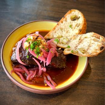 La Marcha Tapas Bar - Braised beef cheek - Spanish Near Me - Berkeley, California La Marcha Tapas Bar - Braised beef cheek - Spanish Near Me - Berkeley, California