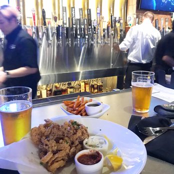 Yard House - My favorite bar counter at 2nd floor - New American Near Me - New York, New York