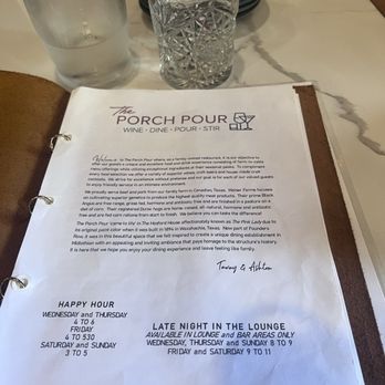 The Porch Pour - Menu - Beer Bar Near Me - Midlothian, Texas