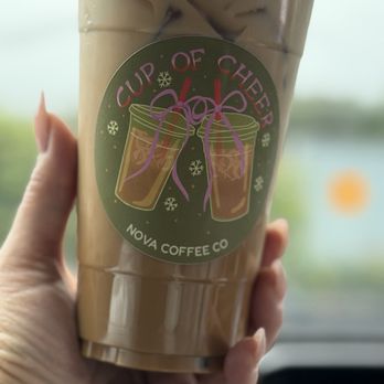 Nova Coffee - Iced Pistachio Latte 24oz - Coffee & Tea Near Me - Arroyo Grande, California