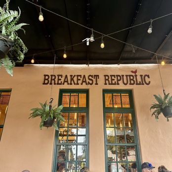 Breakfast Republic - Signage in outside seating area - Breakfast & Brunch Near Me - San Diego, California