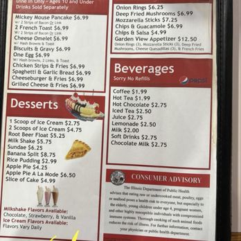 Garden View - Menu - Waffles Near Me - Lena, Illinois