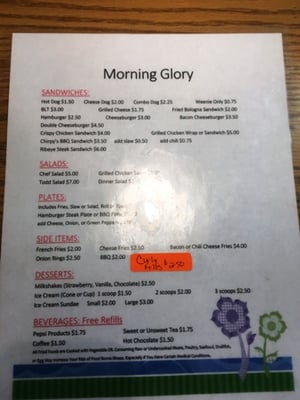 Menu photo 1 Morning Glory Cafe Bennett, NC