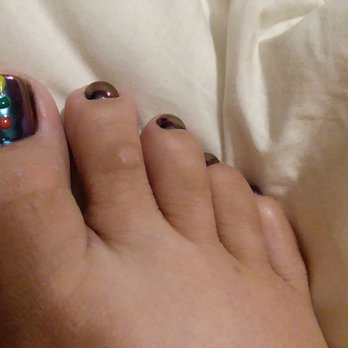 Tip Top Nails - Gel chrome toes with design!!!!! - Nail Salons Near Me - Cathedral City, California Tip Top Nails - Gel chrome toes with design!!!!! - Nail Salons Near Me - Cathedral City, California
