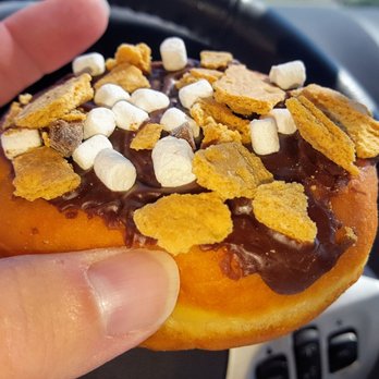 Dunkin' - The new S'mores doughnut.  Marshmallow flavored cream inside. - Coffee & Tea Near Me - Warren, Ohio