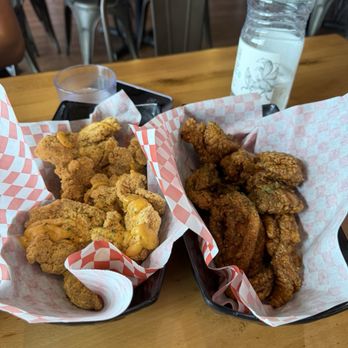 CM Chicken Carrollton - Half Cheese Monster and Half Garlic Soy - Chicken Shop Near Me - Carrollton, Texas