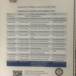 Dimensions of Heaven & Earth - September events schedule
