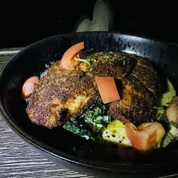 CMX CineBistro - Deliciousness: Salmon, garlic mash and spinach. Was sooo delicious! - Cinema Near Me - McLean, Virginia