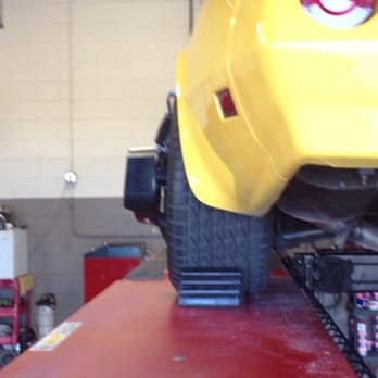 Firestone Complete Auto Care - On the alignment rack - Auto Repair Near Me - Mckinney, Texas