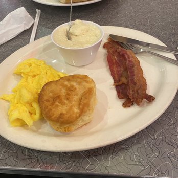 RedEye Diner - I had bacon eggs and grits with biscutt - Diners Near Me - Charlotte, North Carolina