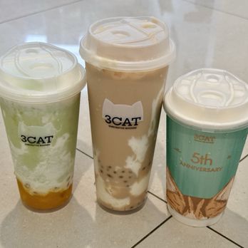 3CAT Handcrafted Beverage - ~ AVOMANGO SWEET DEW ~ MOCHI BARLEY BURST ~ JASMINE GREEN TEA LATTE - Bubble Tea Near Me - Arcadia, California 3CAT Handcrafted Beverage - ~ AVOMANGO SWEET DEW ~ MOCHI BARLEY BURST ~ JASMINE GREEN TEA LATTE - Bubble Tea Near Me - Arcadia, California