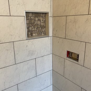 Coastline Tile & Shower - Tile installation on new shower. - Waterproofing Near Me