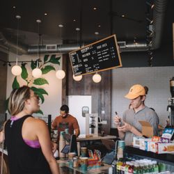 Bird Rock Coffee Roasters - Torrey Pines Beach - Inside of Bird Rock Coffee Torrey Pines Beach