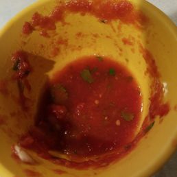 The salsa is always fresh.