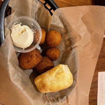 The Pit - Hush puppies and biscuit - Barbeque Near Me - Raleigh, North Carolina