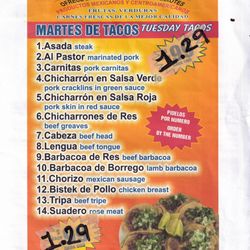 La Plaza - Menu