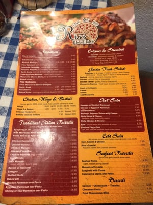 Menu photo 6 Rico's Pizzeria  Sarasota, FL