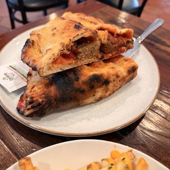 Craft Roots - Meatball Mushroom Calzone - Bars Near Me - Morgan Hill, California