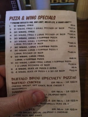 Menu photo 7 Buffalo Bros Fort Worth, TX