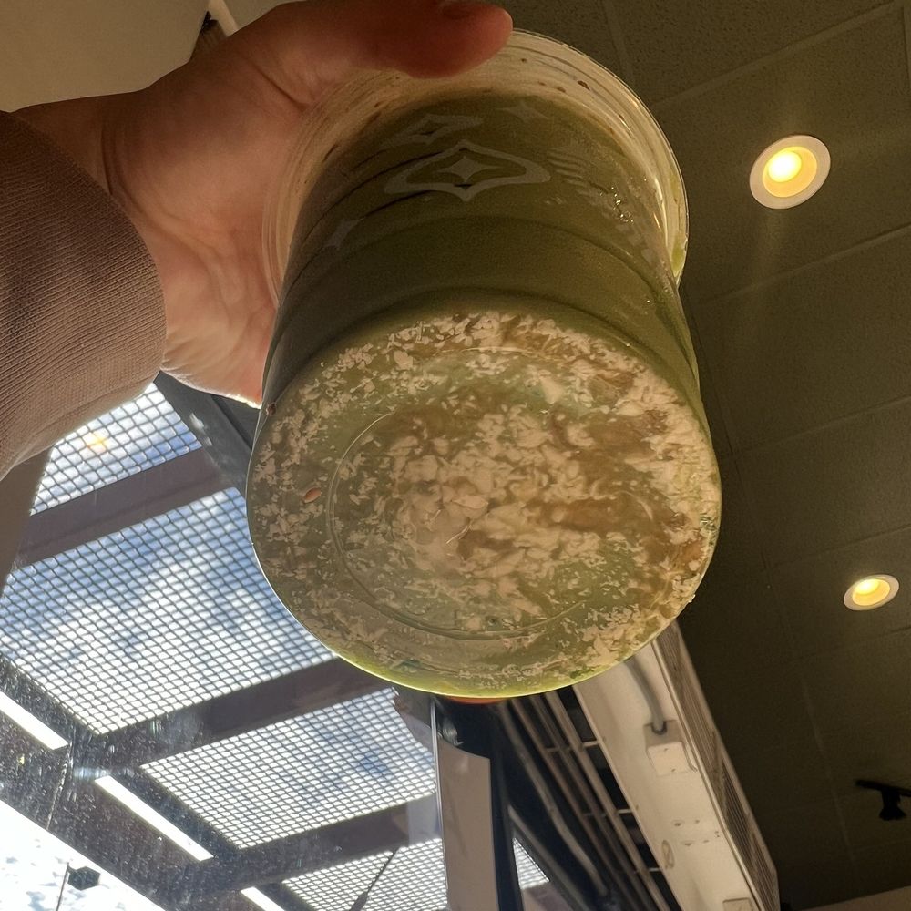 Starbucks - Poor attempt at an iced matcha - Coffee & Tea Near Me - Chino, California