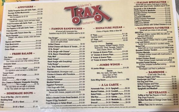 Menu photo 2 Trax Lounge Youngstown, OH Menu photo 2 Trax Lounge Youngstown, OH
