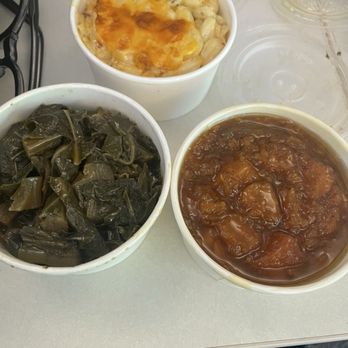 Modern Southern Table - Collard Greens with Smoked Turkey Southern Mac and Cheese and Candied Yams - Southern Near Me - Columbus, Ohio Modern Southern Table - Collard Greens with Smoked Turkey Southern Mac and Cheese and Candied Yams - Southern Near Me - Columbus, Ohio