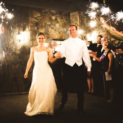 Angel Springs Event Center - Sparklers for a wedding exit.  Photo by Sherry Sutton Photography