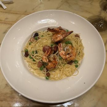 Grand Lux Cafe - Carbonara with shrimp - American Near Me - Paramus, New Jersey Grand Lux Cafe - Carbonara with shrimp - American Near Me - Paramus, New Jersey