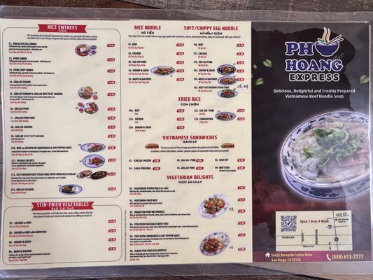 Menu photo 3 Pho Hoàng Express San Diego, CA