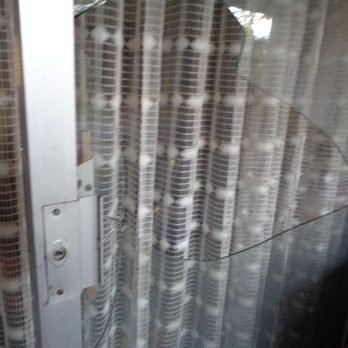 Safe Glass Window Replacement - Damage to Smashed Sliding Glass Door - Windows Installation Near Me - San Bernardino, California