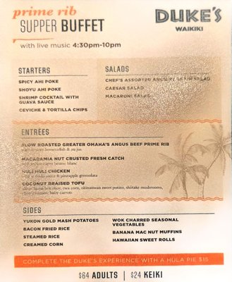 Menu photo 3 Duke's Waikiki Honolulu, HI Menu photo 3 Duke's Waikiki Honolulu, HI