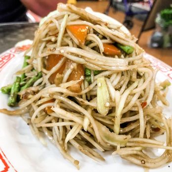 Kim Thai Food - Lao style papaya salad- perfect! - Thai Near Me - Los Angeles, California Kim Thai Food - Lao style papaya salad- perfect! - Thai Near Me - Los Angeles, California
