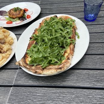 Beach Tavern - Truffle mushroom flatbread- loved the arugula on top - New American Near Me - Monmouth Beach, New Jersey