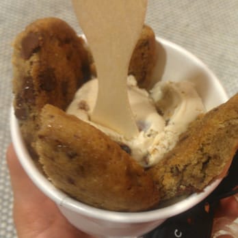 Churn - Chocolate chip cookie with butter pecan. Cookie competes for best cookie I've ever had, for serious. - Ice Cream & Frozen Yogurt Near Me - Phoenix, Arizona Churn - Chocolate chip cookie with butter pecan. Cookie competes for best cookie I've ever had, for serious. - Ice Cream & Frozen Yogurt Near Me - Phoenix, Arizona