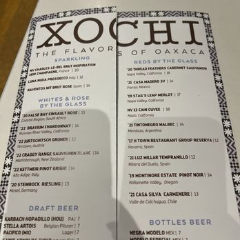 Xochi - Menu - Mexican Near Me - Houston, Texas