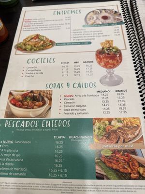 Menu photo 1 Mariscos La Costa San Juan, TX