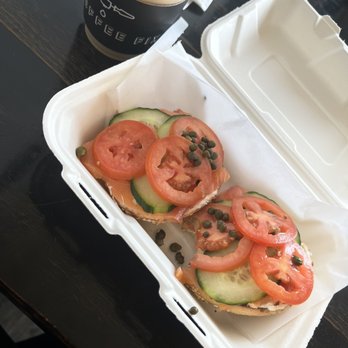 Coffee Fix - Lox bagel and iced hazelnut latte - Coffee & Tea Near Me - Studio City, California Coffee Fix - Lox bagel and iced hazelnut latte - Coffee & Tea Near Me - Studio City, California