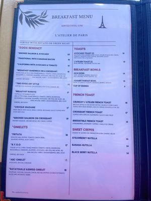 Menu photo 7 L'atelier de Paris Carlsbad, CA
