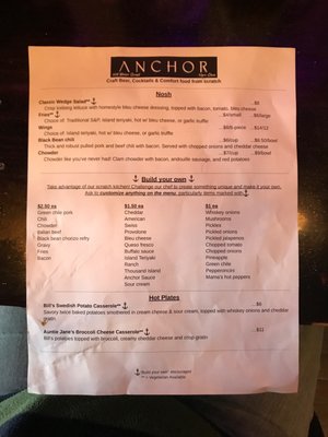 Menu photo 3 PTAnchor Port Townsend, WA