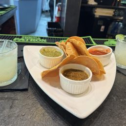 Classic Margarita with Chips & Salsa Trio