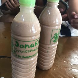 Banana chocolate peanut butter shake! SO BOMB!